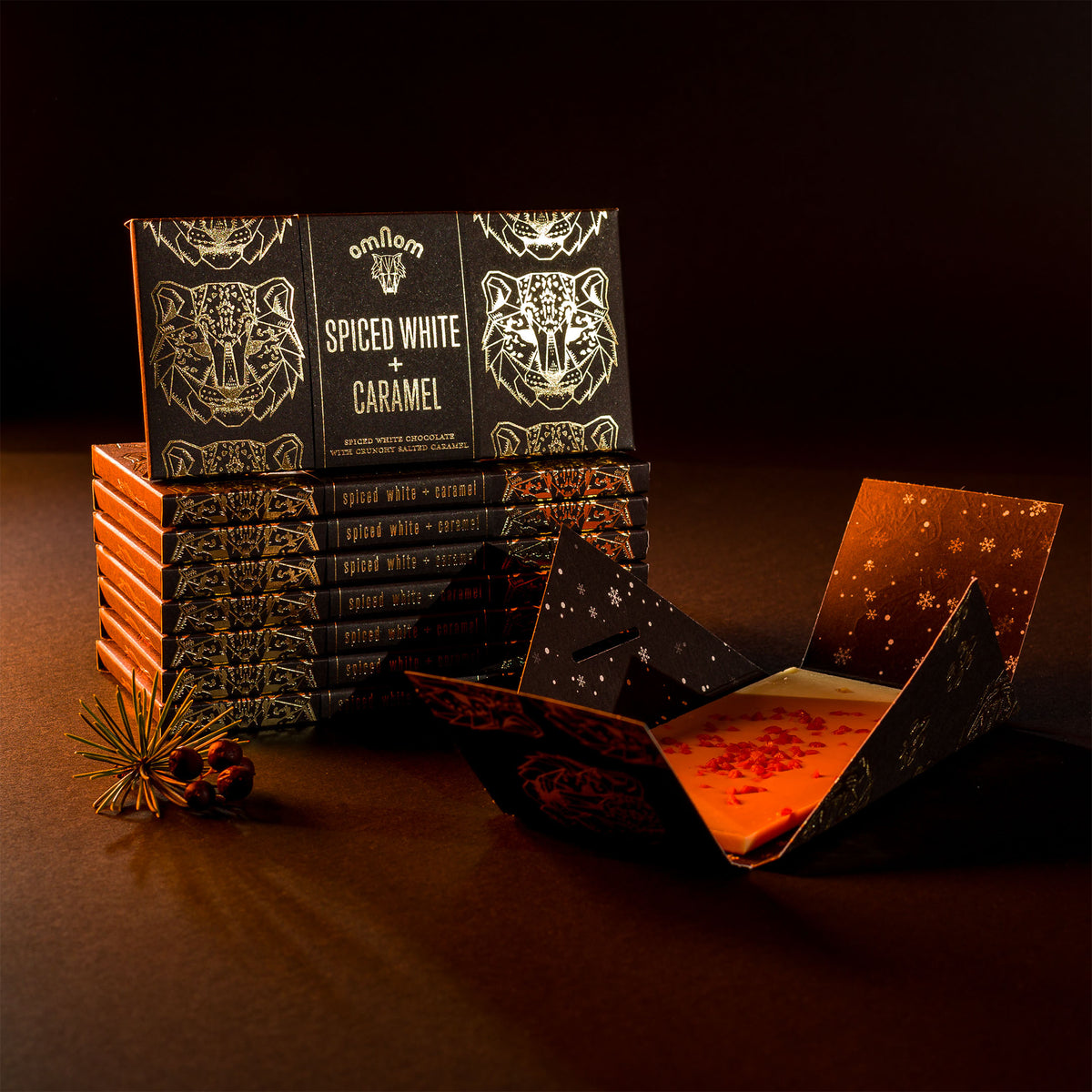 Spiced White + Caramel – IS Omnom Chocolate